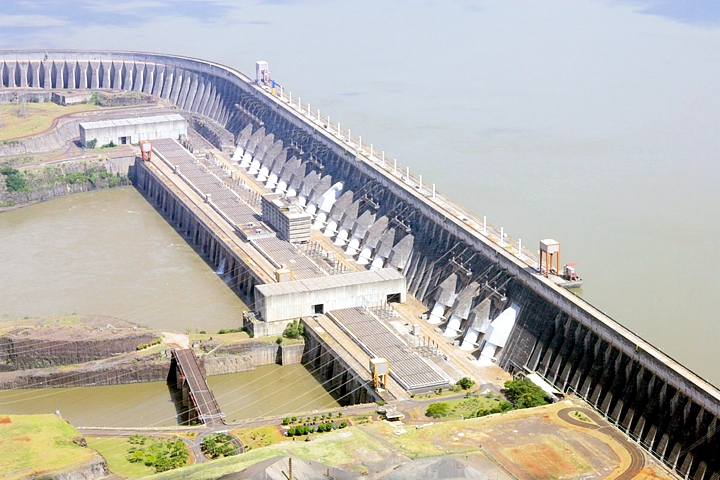 As turbinas da Usina de Itaipu