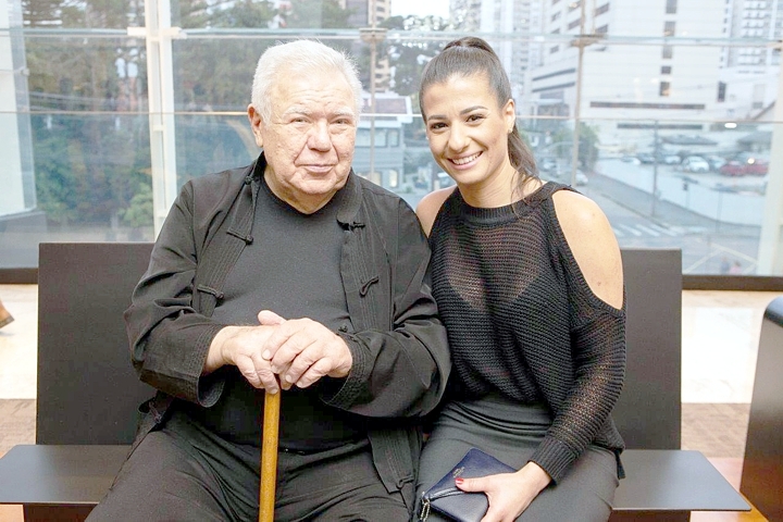 Jaime Lerner e Samira Barakat (foto: Nilton Russo)