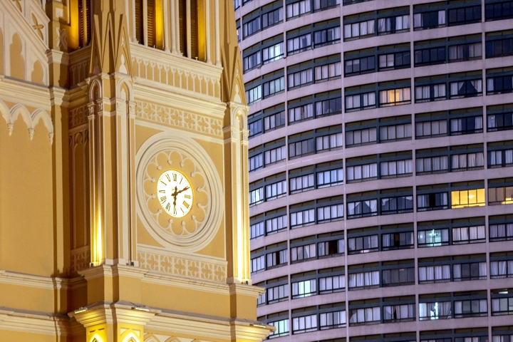 Detalhe da Catedral de Curitiba, PR