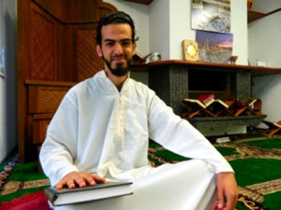 Yassin Salama da nova mesquita no Jardim Botânico