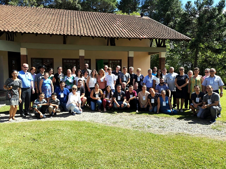 Participantes do 9. Encontro Pascom Regional Sul II