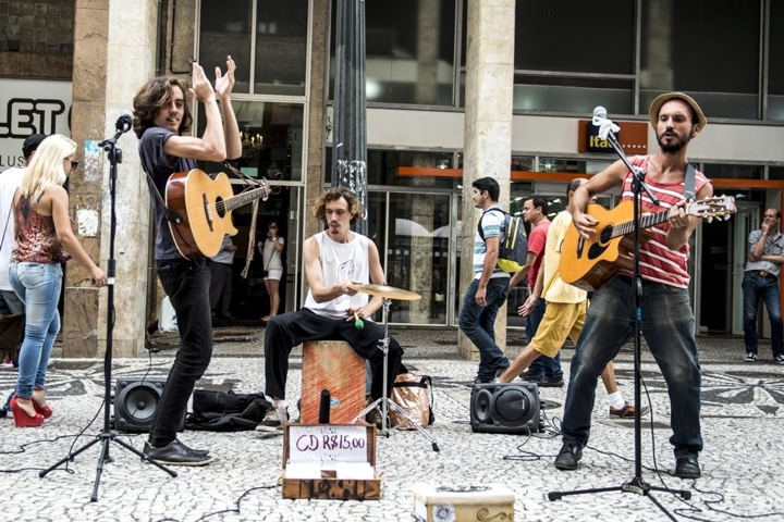 Artistas de rua, de Curitiba (Foto: Henry Milléo/Gazeta do Povo)