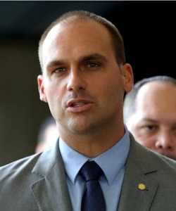Eduardo Bolsonaro: às turras com Joice