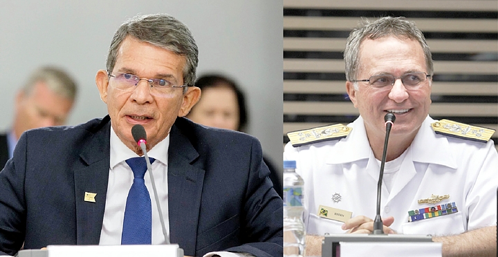 General Joaquim Silva e Luna: diretor geral; Vice-almirante Anatalício Risden Junior: Diretor Financeiro e Executivo