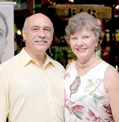 Luiz Fernando e Elin de Queiroz