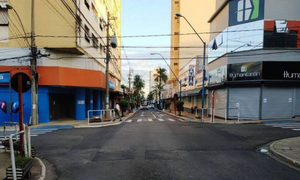 Araraquara fechou todas as atividades por quase uma semana. Foto: Prefeitura de Araraquara/Divulgação