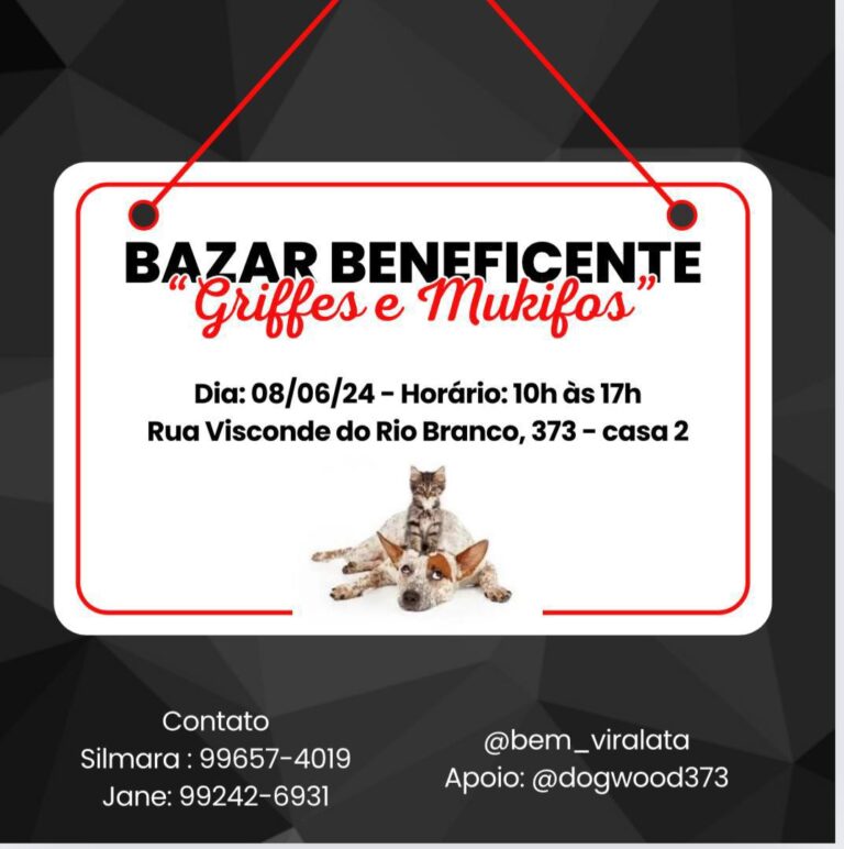 Dogwood recebe Bazar em prol do Abrigo Bem Vira-Lata